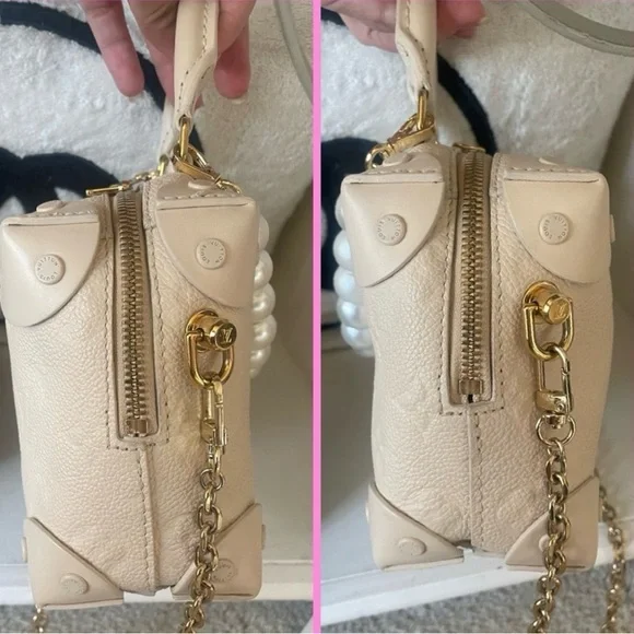 Louis Vuitton white monogram empriente petite Malle Souple - Picture 8 of 12